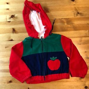 Vintage girls jacket with apple